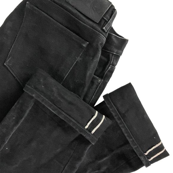 Brave Star Double Black 21.5 oz Heavyweight Selvage Denim Jeans 42 x 36 True Fit - Picture 7 of 15